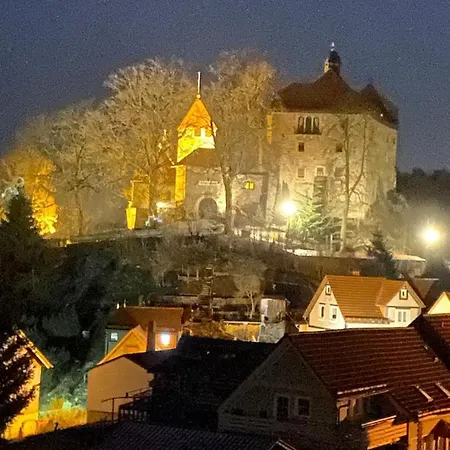 Schoenes Doppelzimmer Mit Kueche Und Badezimmer Elgersburg Buitenkant foto